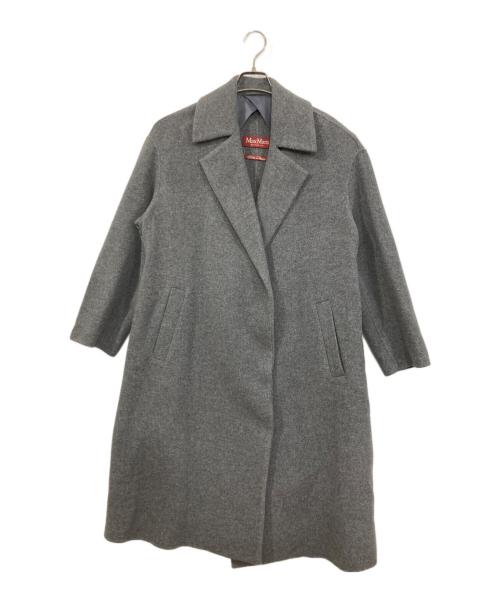 Max Mara Studio（マックスマーラ ストゥディオ）MAX MARA STUDIO (マックスマーラ ストゥディオ) ウールカシミヤコート グレー サイズ:40の古着・服飾アイテム