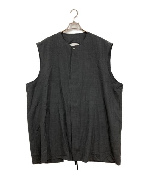 SUBLATIONS（サブレーションズ）SUBLATIONS (サブレーションズ) 2WAY LONG VEST グレー サイズ:FREEの古着・服飾アイテム