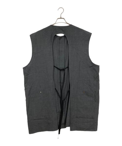 SUBLATIONS（サブレーションズ）SUBLATIONS (サブレーションズ) 2WAY LONG VEST グレー サイズ:FREEの古着・服飾アイテム