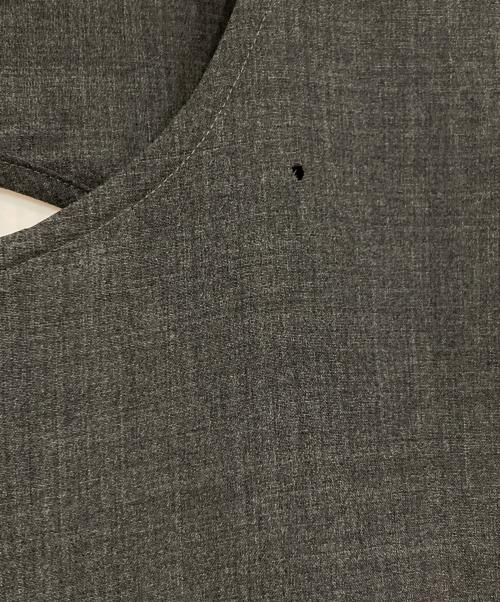 SUBLATIONS（サブレーションズ）SUBLATIONS (サブレーションズ) 2WAY LONG VEST グレー サイズ:FREEの古着・服飾アイテム