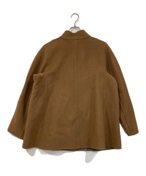 MACKINTOSH LONDON（マッキントッシュ ロンドン）MACKINTOSH LONDON (マッキントッシュ ロンドン) バイカラーウールリバーコート ブラウン サイズ:38の古着・服飾アイテム