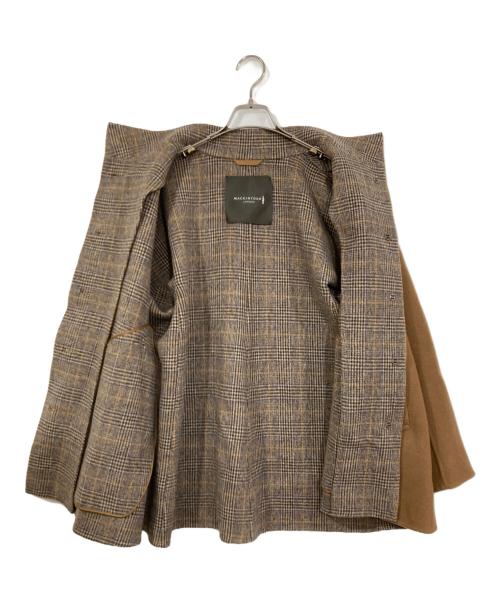 MACKINTOSH LONDON（マッキントッシュ ロンドン）MACKINTOSH LONDON (マッキントッシュ ロンドン) バイカラーウールリバーコート ブラウン サイズ:38の古着・服飾アイテム