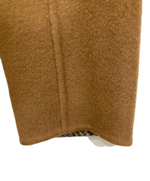 MACKINTOSH LONDON（マッキントッシュ ロンドン）MACKINTOSH LONDON (マッキントッシュ ロンドン) バイカラーウールリバーコート ブラウン サイズ:38の古着・服飾アイテム