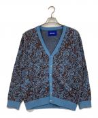 AWAKE NYアウェイク ニューヨーク）の古着「ペイズリーカーディガン」｜ブルー