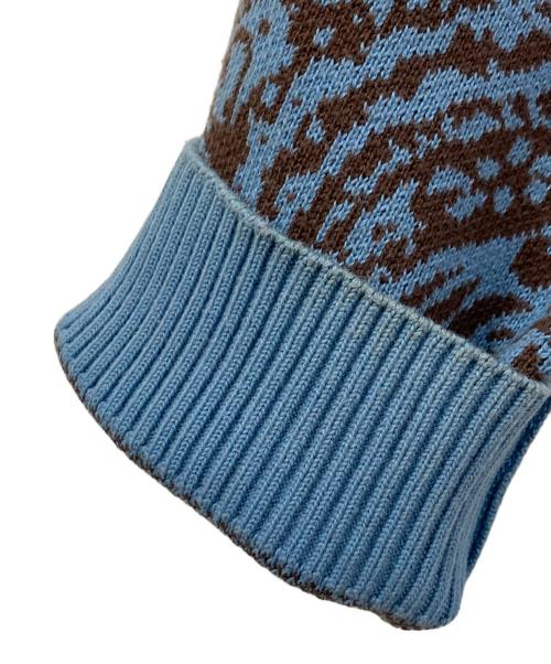 AWAKE NY（アウェイク ニューヨーク）AWAKE NY (アウェイク ニューヨーク) ペイズリーカーディガン ブルー サイズ:Sの古着・服飾アイテム