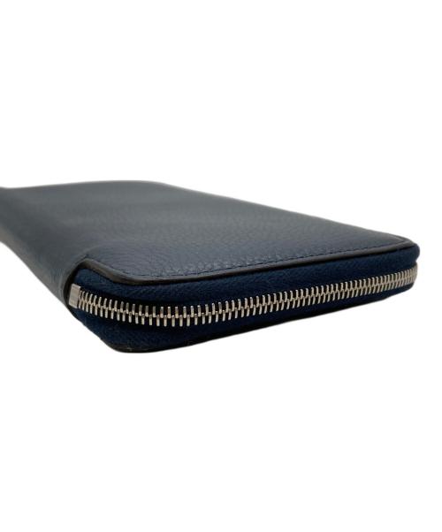 CELINE（セリーヌ）CELINE (セリーヌ) ラウンドジップ長財布 ネイビーの古着・服飾アイテム