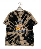 SAD REBORN DOLLS×SUPPLIERサッドリボーンドールズ×サプライヤー）の古着「SALUTE×SUPPLIER TEE」｜ブラック×ベージュ