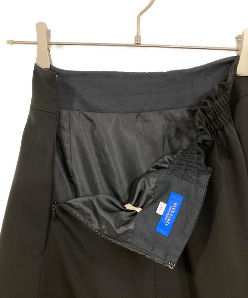 BLUE LABEL CRESTBRIDGE（ブルーレーベルクレストブリッジ）BLUE LABEL CRESTBRIDGE (ブルーレーベルクレストブリッジ) ドビークロススカート ブラック×ベージュ サイズ:38の古着・服飾アイテム