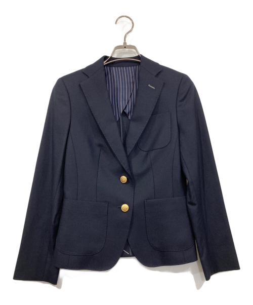 NEWYORKER（ニューヨーカー）NEWYORKER (ニューヨーカー) 金釦ブレザー ネイビー サイズ:7の古着・服飾アイテム