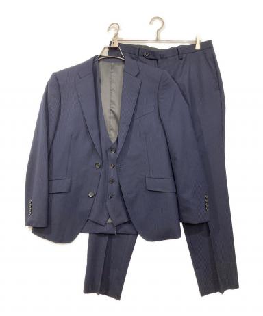 【未使用に近い】P.S.FA 2釦 3ピース スーツ セットアップ BROWN 未使用に近い】P.S.FA 2釦 3ピース スーツ セットアップ BROWN