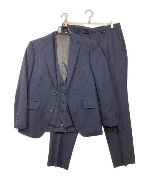 P.S.FA（パーフェクトスーツファクトリー）P.S.FA (パーフェクトスーツファクトリー) 3Pセットアップスーツ ネイビー サイズ:94AB4の古着・服飾アイテム