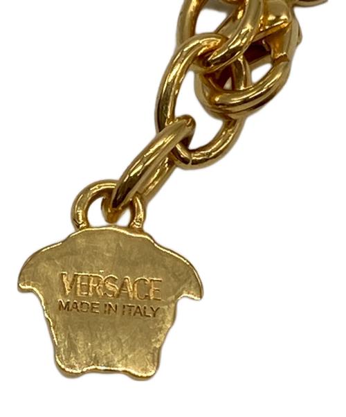 VERSACE（ヴェルサーチェ）VERSACE (ヴェルサーチェ) グリークネックレス ゴールドの古着・服飾アイテム