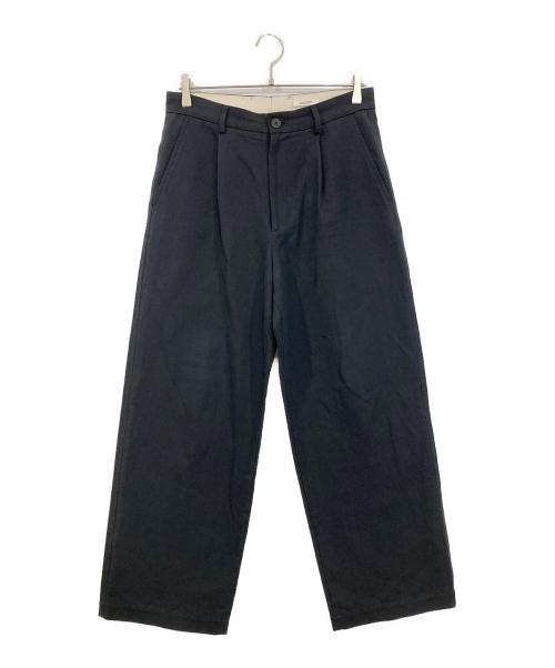 ESLOW（エスロー）ESLOW (エスロー) ONE TUCK PANTS w/STITCH ネイビー サイズ:3の古着・服飾アイテム