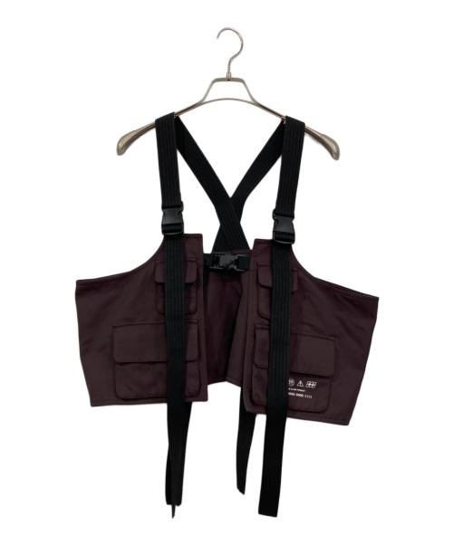 SHAREEF（シャリーフ）SHAREEF (シャリーフ) BODY BAG VEST BLOUSON ボルドー サイズ:2の古着・服飾アイテム