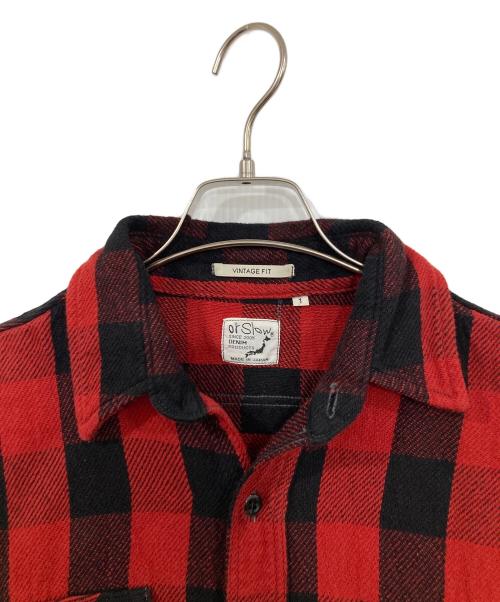 orSlow（オアスロウ）orSlow (オアスロウ) チェックシャツ レッド サイズ:1の古着・服飾アイテム