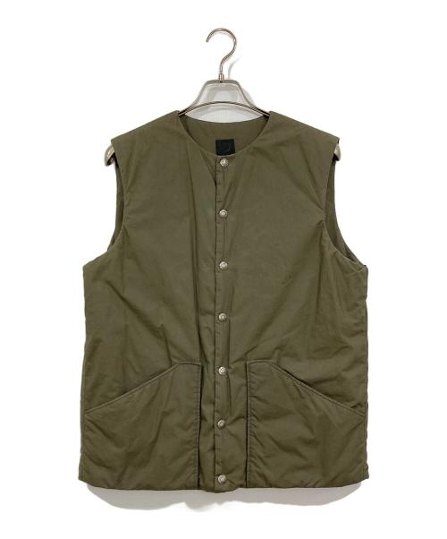 orSlow（オアスロウ）orSlow (オアスロウ) 中綿ベスト カーキ サイズ:Ⅿの古着・服飾アイテム