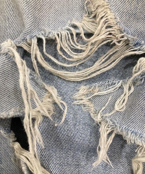 moussy（マウジー）moussy (マウジー) ダメージデニムパンツ インディゴ サイズ:24の古着・服飾アイテム