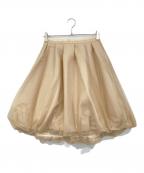 FOXEYフォクシー）の古着「シフォンプディングスカート」｜ベージュ