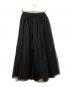 TSURU by MARIKO OIKAWA (ツルバイマリコオイカワ) チュールロングフレアスカート ブラック サイズ:36：9000円