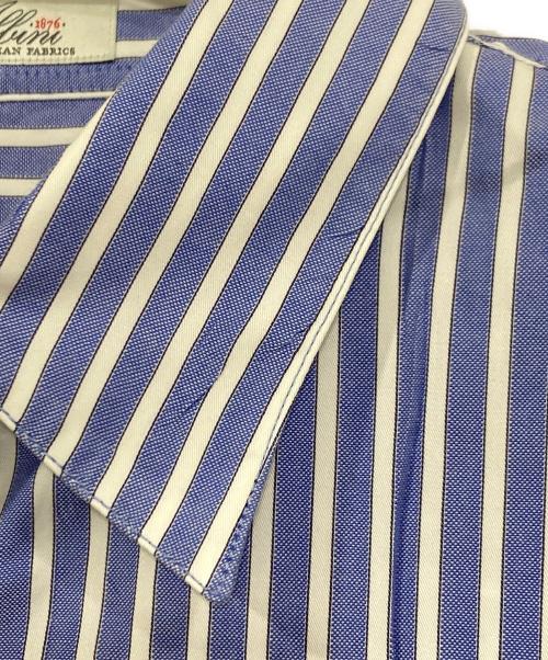 N.HOOLYWOOD（エヌ ハリウッド）N.HOOLYWOOD (エヌ ハリウッド) ストライプシャツ ブルー サイズ:36の古着・服飾アイテム