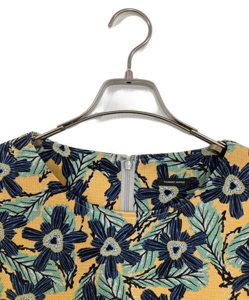 NOMBRE IMPAIR（ノンブルアンペール）NOMBRE IMPAIR (ノンブルアンペール) 総柄ノースリーブワンピース イエロー サイズ:FREEの古着・服飾アイテム