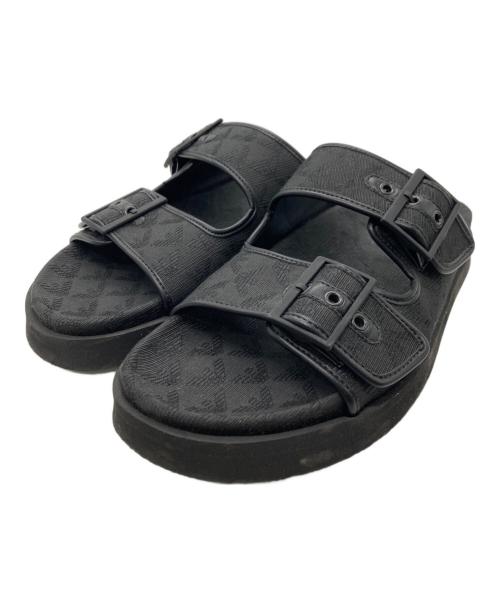 EMPORIO ARMANI（エンポリオ アルマーニ）EMPORIO ARMANI (エンポリオアルマーニ) ストラップサンダル ブラック サイズ:41の古着・服飾アイテム