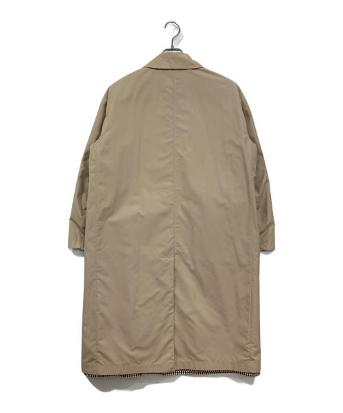 Aquascutum（アクアスキュータム）Aquascutum (アクアスキュータム) チェックリバーシブルコート ベージュ サイズ:8の古着・服飾アイテム