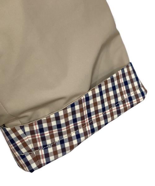 Aquascutum（アクアスキュータム）Aquascutum (アクアスキュータム) チェックリバーシブルコート ベージュ サイズ:8の古着・服飾アイテム