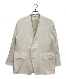 Whim Gazette（ウィムガゼット）の古着「ツイルカラーレスジャケット」｜オフホワイト
