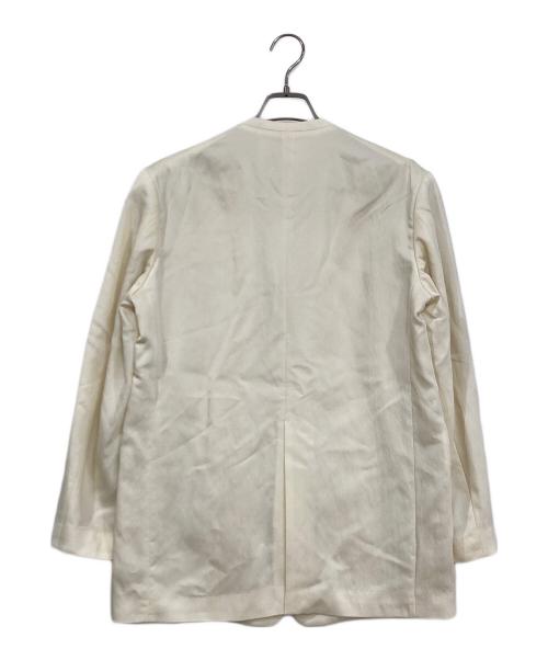 Whim Gazette（ウィムガゼット）Whim Gazette (ウィムガゼット) ツイルカラーレスジャケット オフホワイト サイズ:FREEの古着・服飾アイテム