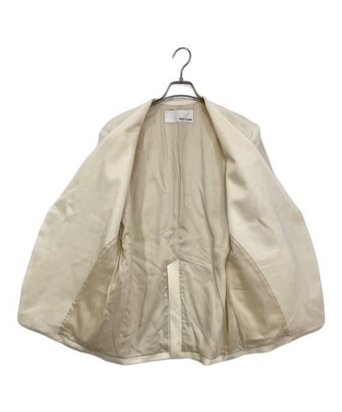 Whim Gazette（ウィムガゼット）Whim Gazette (ウィムガゼット) ツイルカラーレスジャケット オフホワイト サイズ:FREEの古着・服飾アイテム