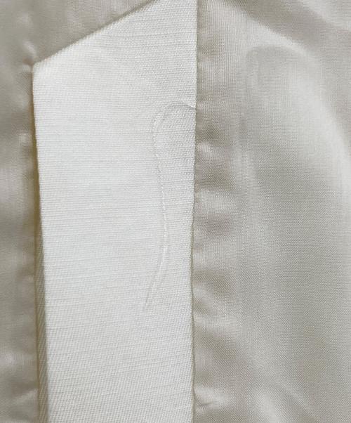 Whim Gazette（ウィムガゼット）Whim Gazette (ウィムガゼット) ツイルカラーレスジャケット オフホワイト サイズ:FREEの古着・服飾アイテム