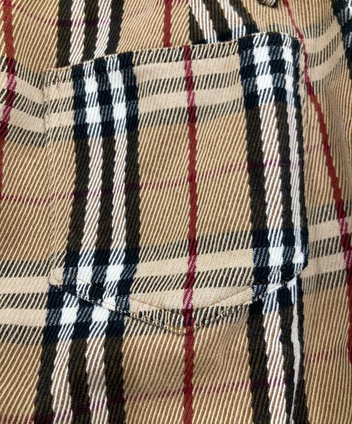 BURBERRY BLUE LABEL（バーバリーロンドンブルーレーベル）BURBERRY BLUE LABEL (バーバリーブルーレーベル) ノバチェックパンツ ベージュ サイズ:36の古着・服飾アイテム