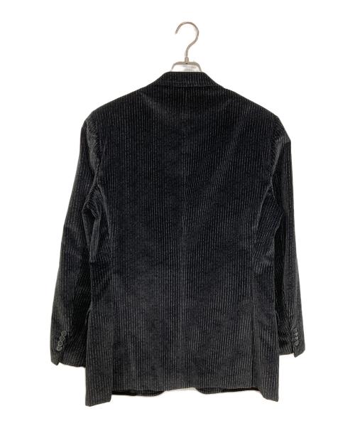Z Zegna（ジー・ゼニア）Z Zegna (ジー・ゼニア) 2Bベロアテーラードジャケット ブラック サイズ:48の古着・服飾アイテム