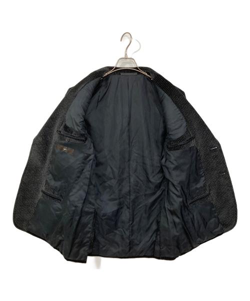 Z Zegna（ジー・ゼニア）Z Zegna (ジー・ゼニア) 2Bベロアテーラードジャケット ブラック サイズ:48の古着・服飾アイテム