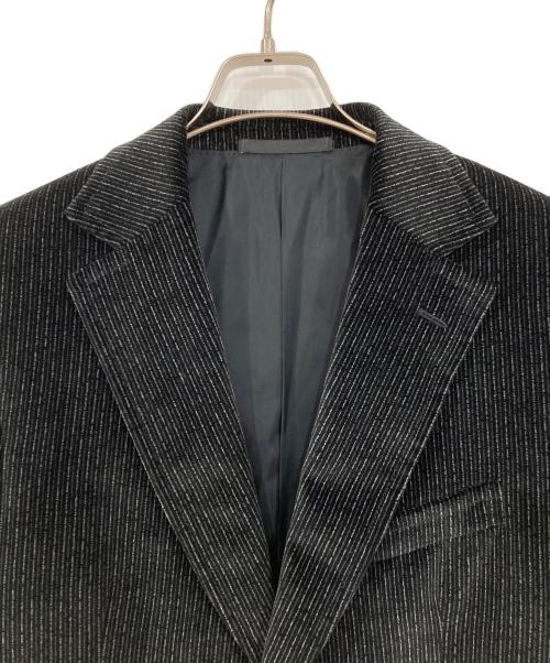 Z Zegna（ジー・ゼニア）Z Zegna (ジー・ゼニア) 2Bベロアテーラードジャケット ブラック サイズ:48の古着・服飾アイテム