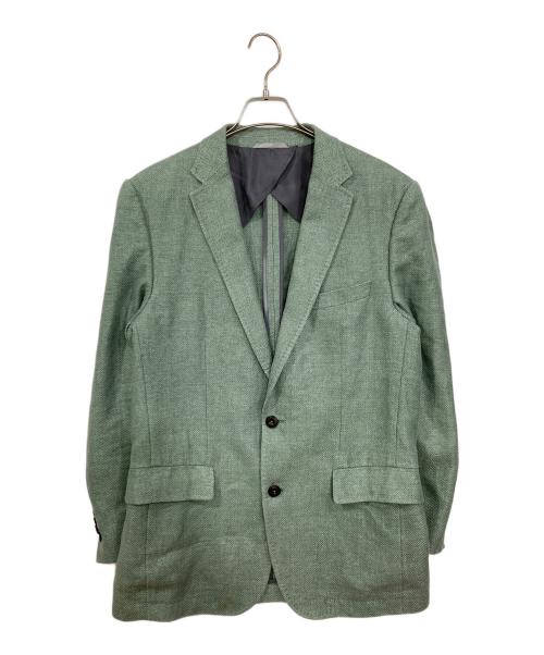 BOSS HUGO BOSS（ボス ヒューゴボス）BOSS HUGO BOSS (ボス ヒューゴボス) テーラードジャケット グリーン サイズ:48の古着・服飾アイテム