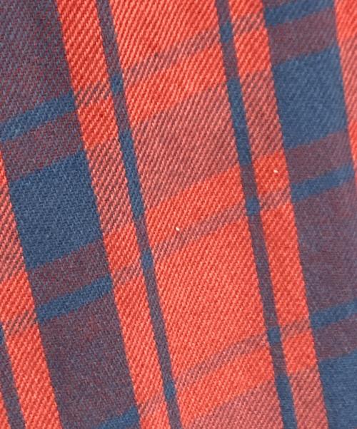 45R（フォーティファイブ・アール）45R (フォーティファイブ・アール) 日焼けネルの908オンザビーチスモック レッド サイズ:実寸サイズ参照の古着・服飾アイテム