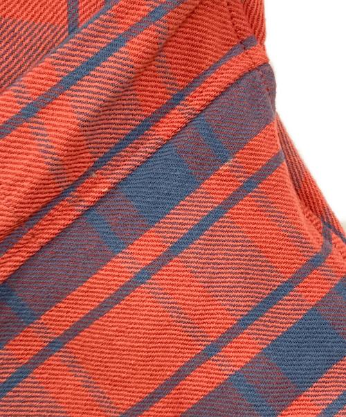 45R（フォーティファイブ・アール）45R (フォーティファイブ・アール) 日焼けネルの908オンザビーチスモック レッド サイズ:実寸サイズ参照の古着・服飾アイテム