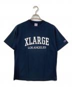 Champion×X-LARGEチャンピオン×エクストララージ）の古着「REVERSE WEAVE S/S TEE」｜ネイビー
