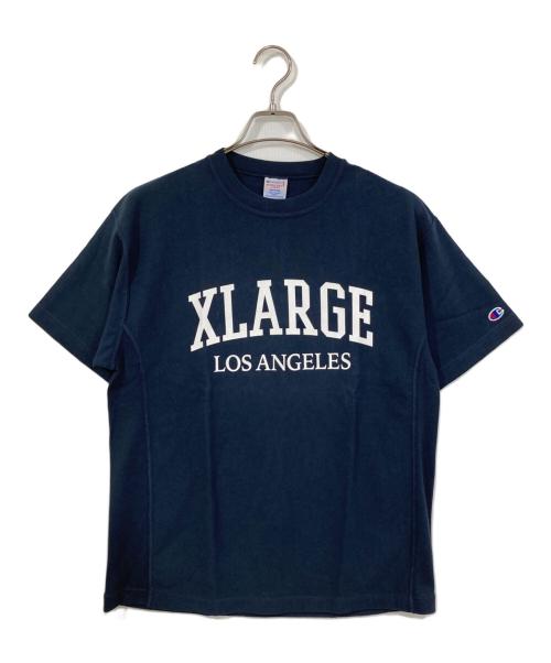 Champion（チャンピオン）Champion (チャンピオン) X-LARGE (エクストララージ) REVERSE WEAVE S/S TEE ネイビー サイズ:Ⅿ 未使用品の古着・服飾アイテム