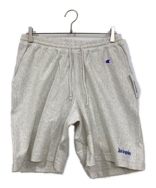 Champion（チャンピオン）Champion (チャンピオン) X-LARGE (エクストララージ) REVERSE WEAVE SHORT PANTS グレー サイズ:Lの古着・服飾アイテム