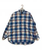 DAIWA PIER39ダイワ ピア39）の古着「Tech Work Shirts Flannel Plaids」｜ブルー