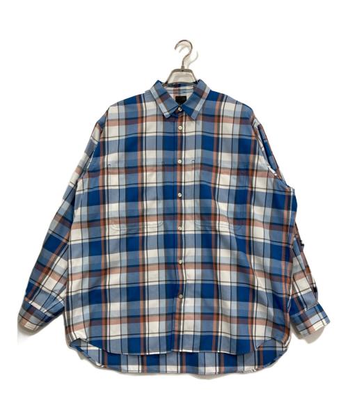 DAIWA PIER39（ダイワ ピア39）DAIWA PIER39 (ダイワ ピア39) Tech Work Shirts Flannel Plaids ブルー サイズ:Lの古着・服飾アイテム