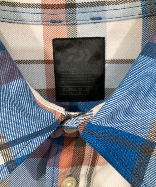 DAIWA PIER39（ダイワ ピア39）DAIWA PIER39 (ダイワ ピア39) Tech Work Shirts Flannel Plaids ブルー サイズ:Lの古着・服飾アイテム