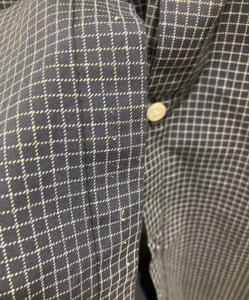 stussy（ステューシー）stussy (ステューシー) 半袖チェックシャツ ネイビー サイズ:Lの古着・服飾アイテム