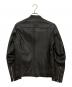 LIDnM (リドム) シングルライダースジャケット ブラック サイズ:Ⅿ：5000円
