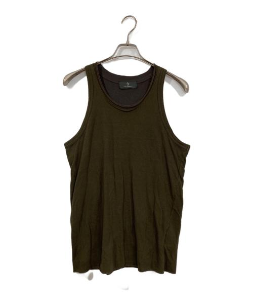 Y's for men（ワイズフォーメン）Y'S for men (ワイズフォーメン) レイヤードタンクトップ グリーン サイズ:3の古着・服飾アイテム