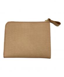 土屋鞄（ツチヤカバン）の古着「プレーンヌメLファスナー」｜ベージュ