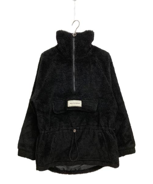 DROLE DE MONSIEUR（ドロール ド ムッシュ）DROLE DE MONSIEUR (ドロール ド ムッシュ) SHERPA HF ZIP JKT ブラック サイズ:Ⅿの古着・服飾アイテム